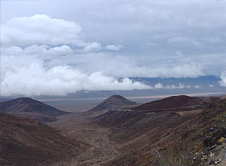 Death Valley - Clouds and Hills
